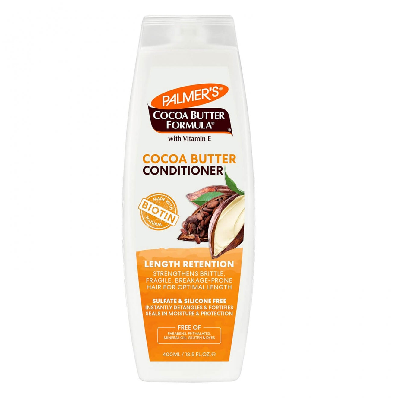 Balsam Fortifiant Cu Biotina, Palmer's, Cocoa Butter Biotin Conditioner, Sustine Cresterea Parului, Reduce Ruperea, 400 ml