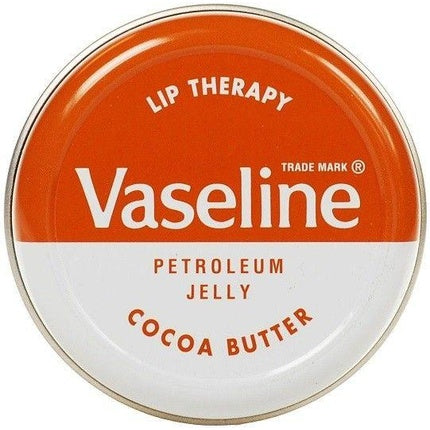Balsam de Buze, Vaseline, Cocoa Butter Lip Therapy, Unt de cacao, Buze moi și catifelate, 20 g