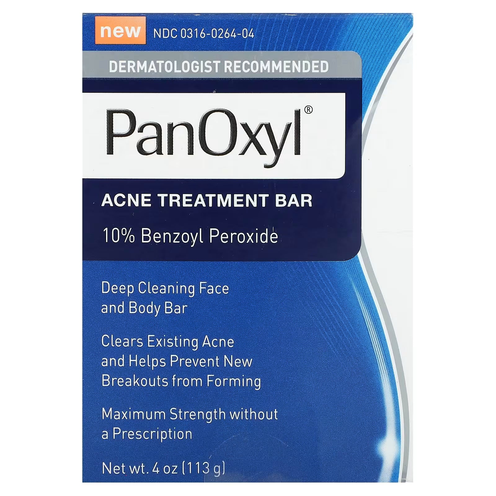 Sapun Solid, PanOxyl, impotriva Acneei si Eruptilor Cutanate, Previne Formarea Cosurilor, pentru Fata si Corp, Peroxid de Benzoil 10%, 113gr