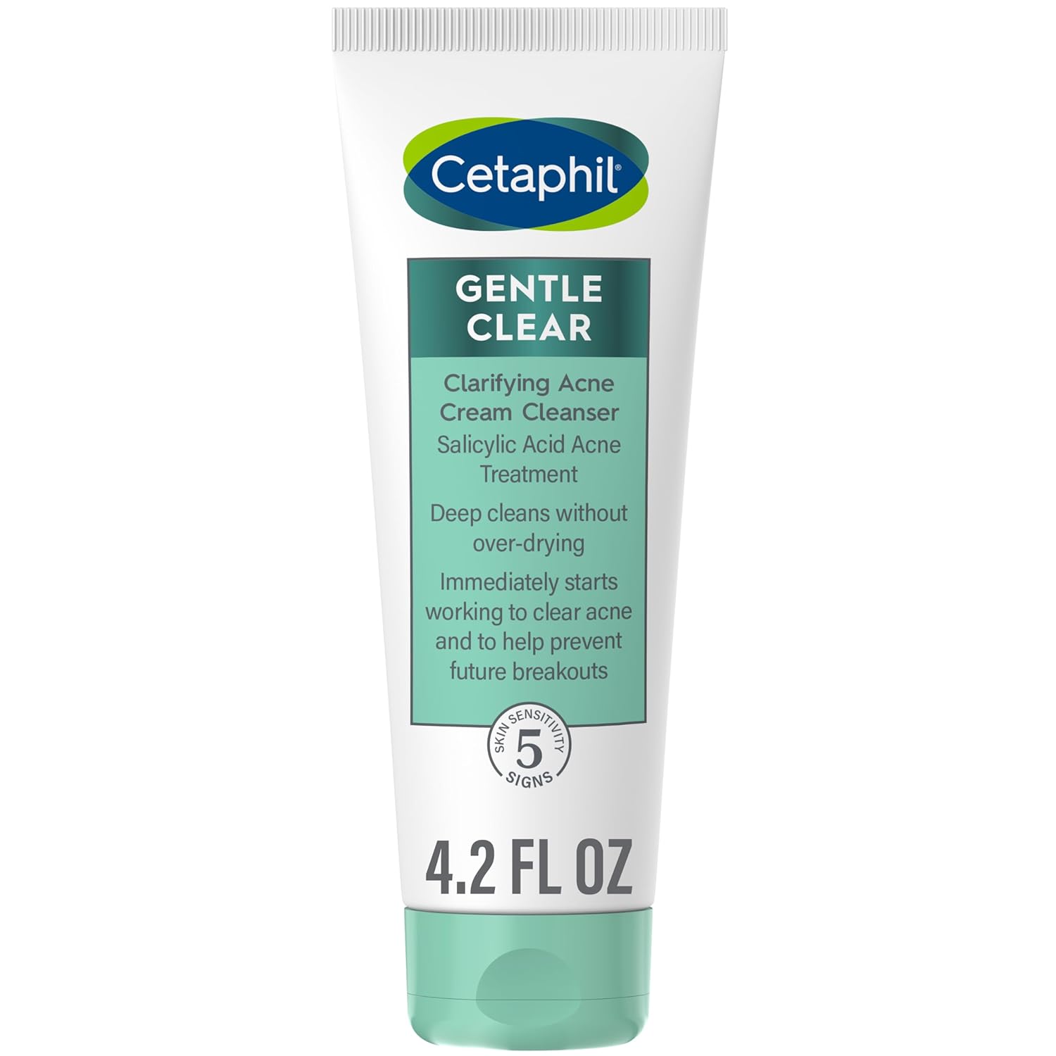 Gel de Curatare, Cetaphil, Gentle Clear Clarifying, pentru Calmarea Pielii si Ameliorarea Acneei, impotriva Eruptiilor Cutanate, cu Acid Salicilic 2%, fara Parfum, 124ml