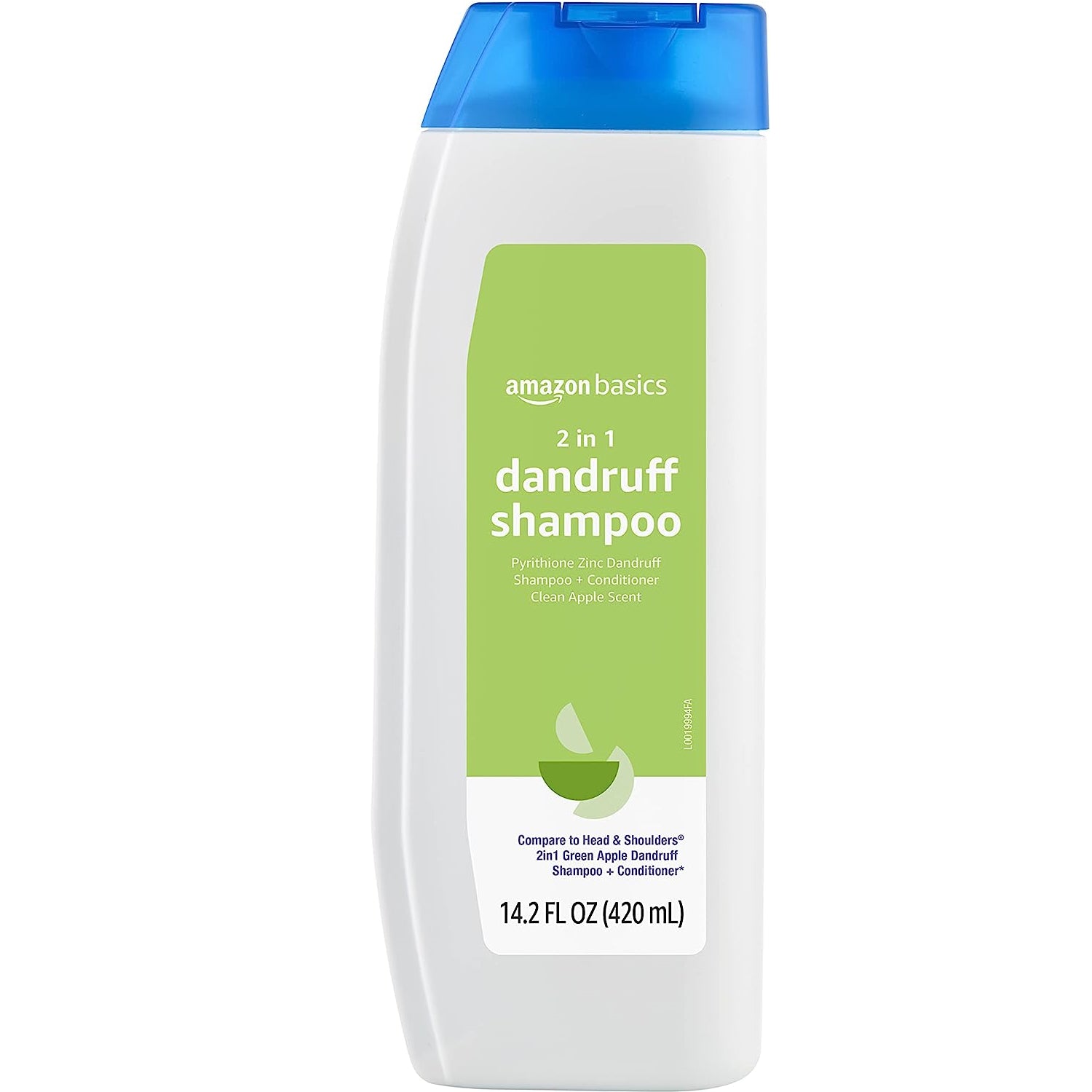 Sampon si Balsam, Amazon Basics, Anti-Matreata, PH Neutru, cu Piritionat de Zinc, Aroma de Mere Verzi, 420ml