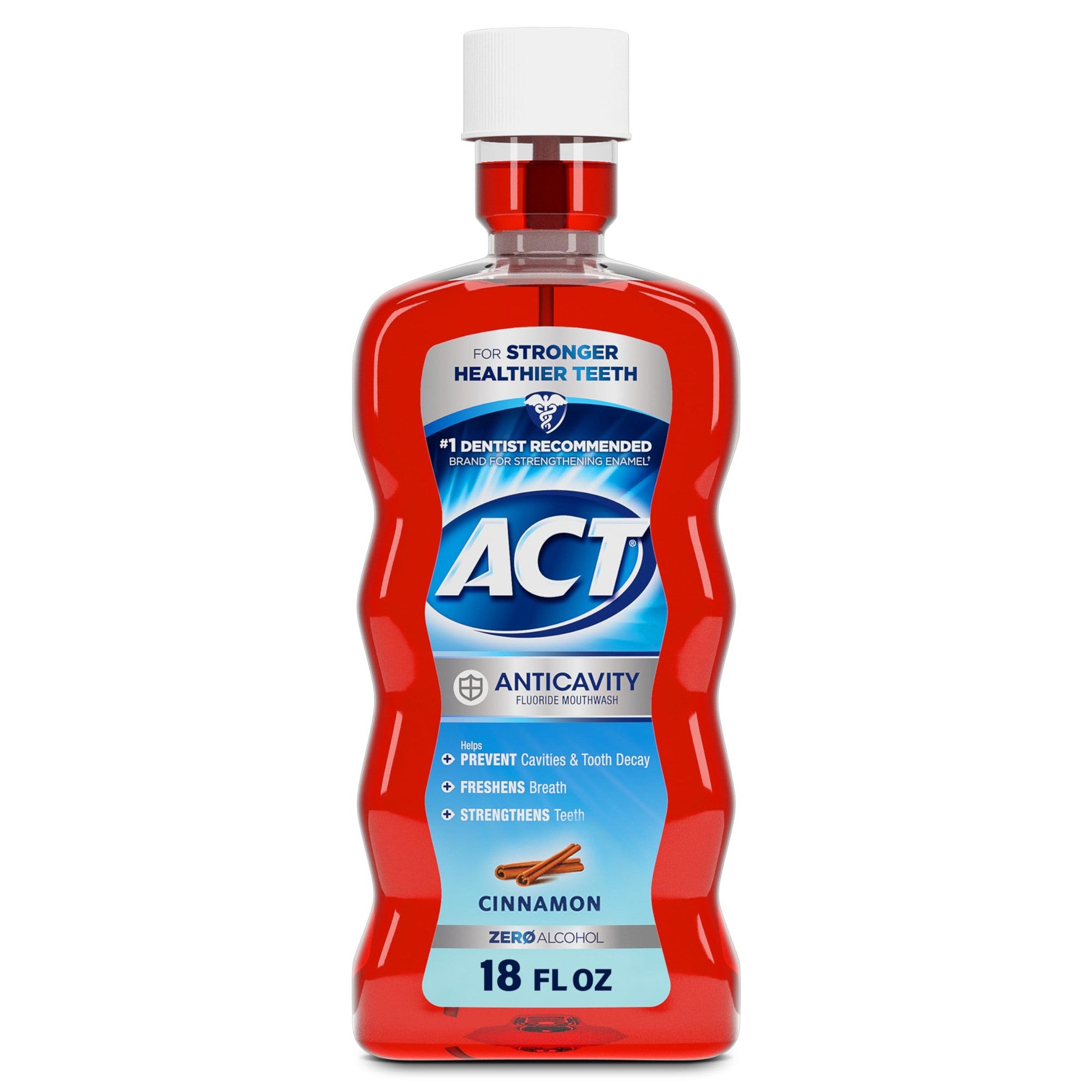 Apa de Gura, Act Anticavity, Previne Cariile si Intareste Smaltul Dentar, cu Aroma de Scortisoara, 532ml