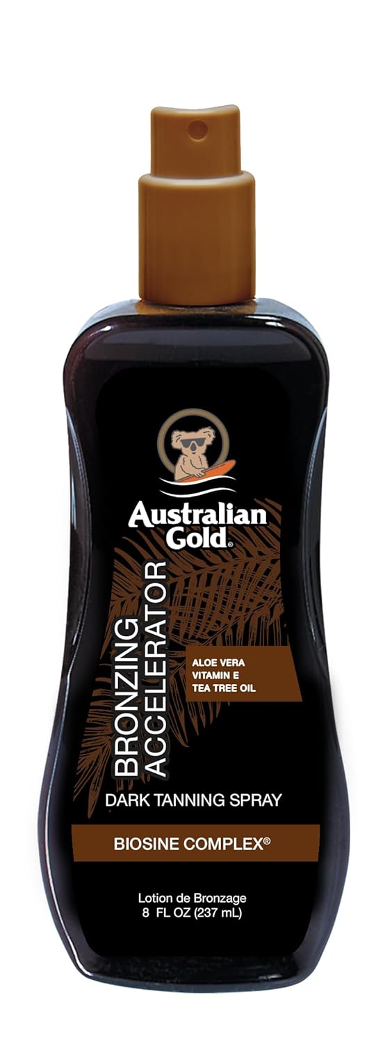 Gel spray accelerator bronzer, Australian Gold, Dark Tanning (AGCB175), 237 ml
