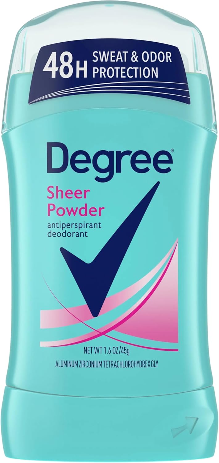 Deodorant solid invizibil, Degree Women, Sheer Powder, Protecție, Finish uscat, Prospețime pudrată, 45 g