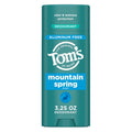 Deodorant solid, Tom's of Maine, Mountain Spring, Fără aluminiu, Prospețime naturală, Protecție miros, 92 g