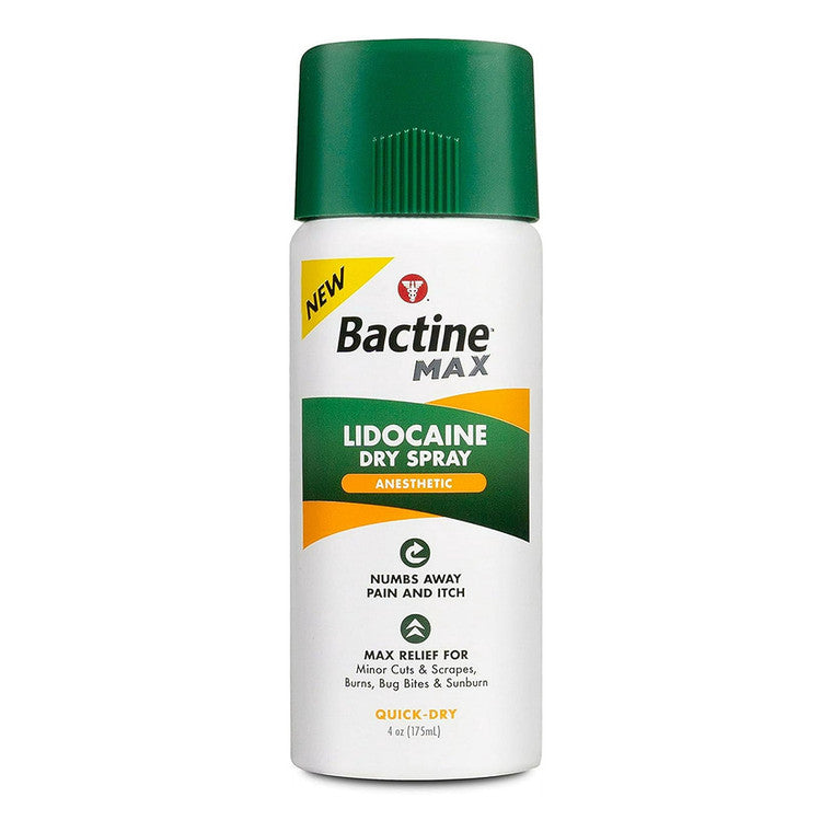 Spray anestezic, Bactine Max, Max Relief, Lidocaină, Tăieturi & arsuri, 175 ml