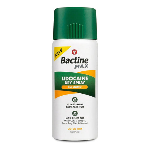 Spray anestezic, Bactine Max, Max Relief, Lidocaină, Tăieturi & arsuri, 175 ml