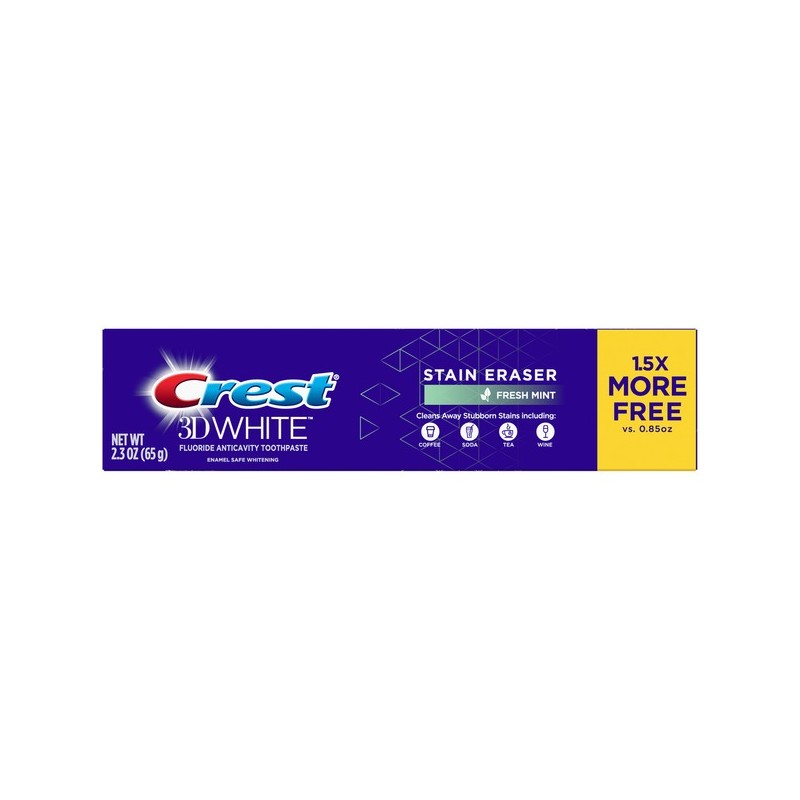 Pasta de Dinti, Crest, 3D White, Stain Eraser, Indepartare Pete, 65gr