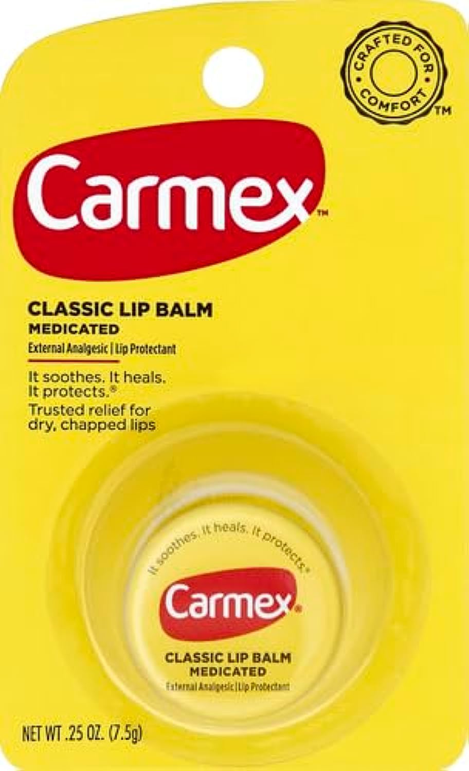 Balsam de buze, Carmex, Clasic, Hidratare intensă, Calmare rapidă, Protecție zilnică, 7.5 g
