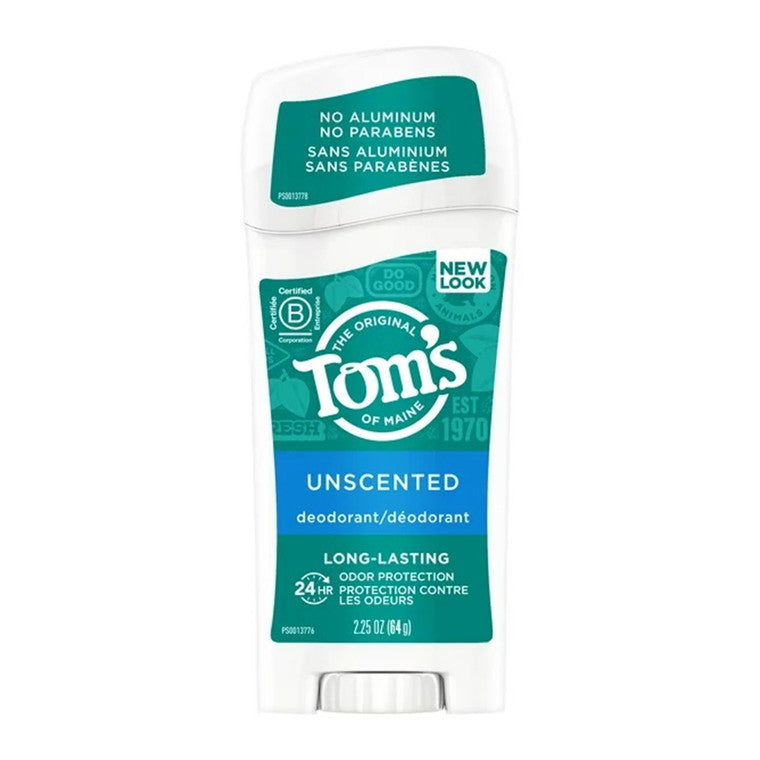 Deodorant stick, Tom's of Maine, Natural, Fără parfum, Long-lasting, Fără aluminiu, 64 g