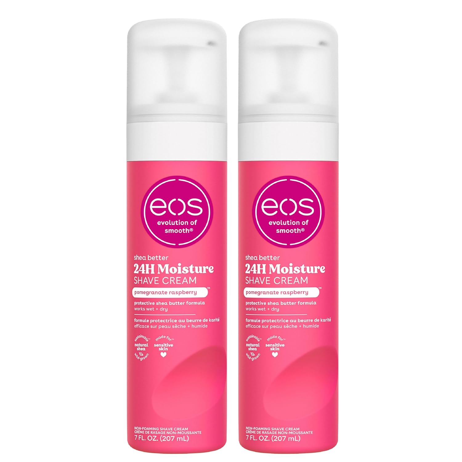 Cremă de ras, Eos, Shea Better, Unt de shea & aloe vera, Alunecare ușoară, Piele netedă, 207 ml
