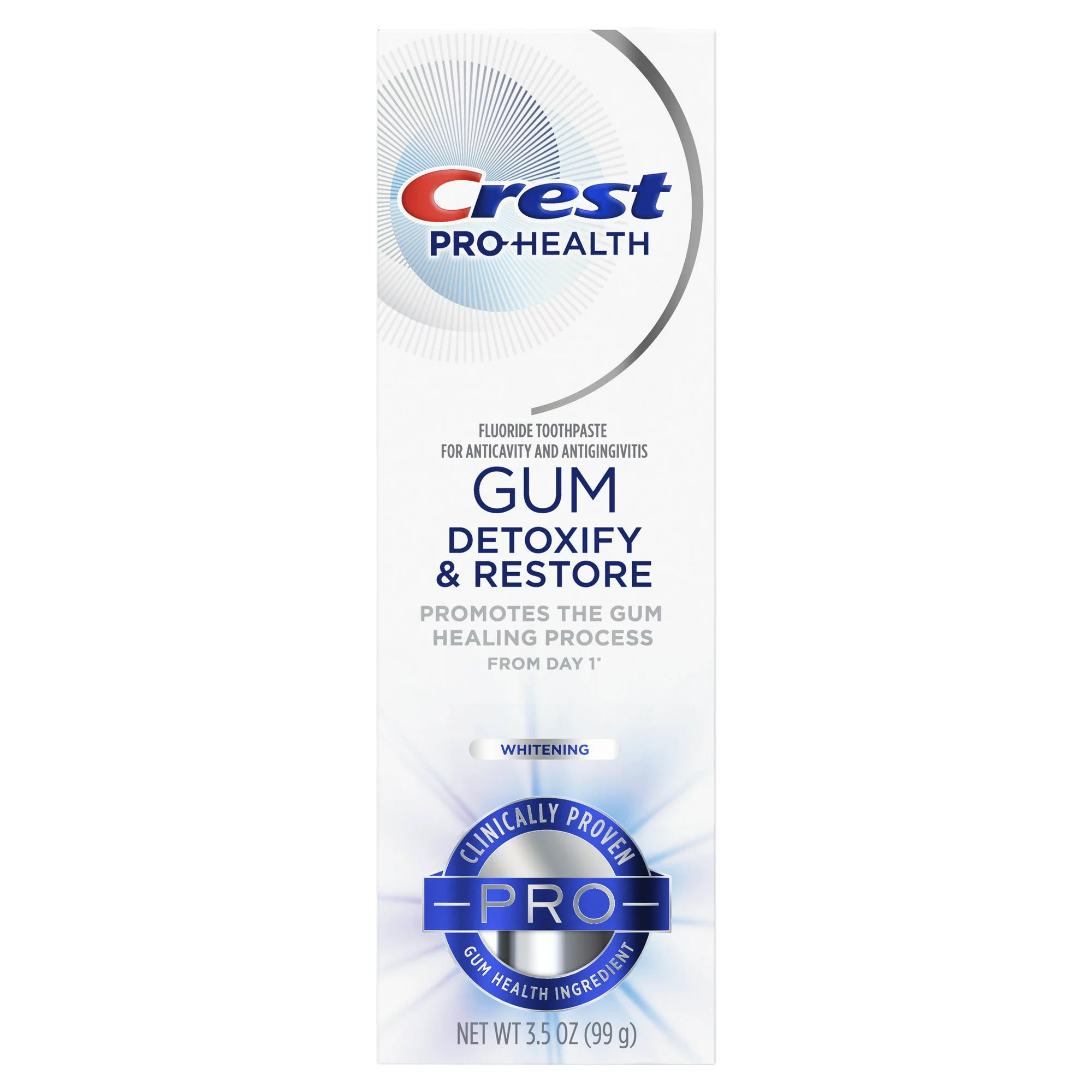 Pasta de Dinti, Crest 3D Gum Detoxify Restore, Whitening, impotriva Gingivitei si Parodontozei, 99gr