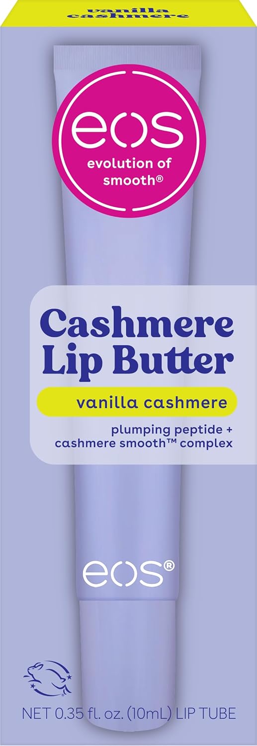 Unt de buze, Eos, Cashmere Vanilla, Peptide plumping, Catifelare, Aspect mai plin, Hidratare, 10 g