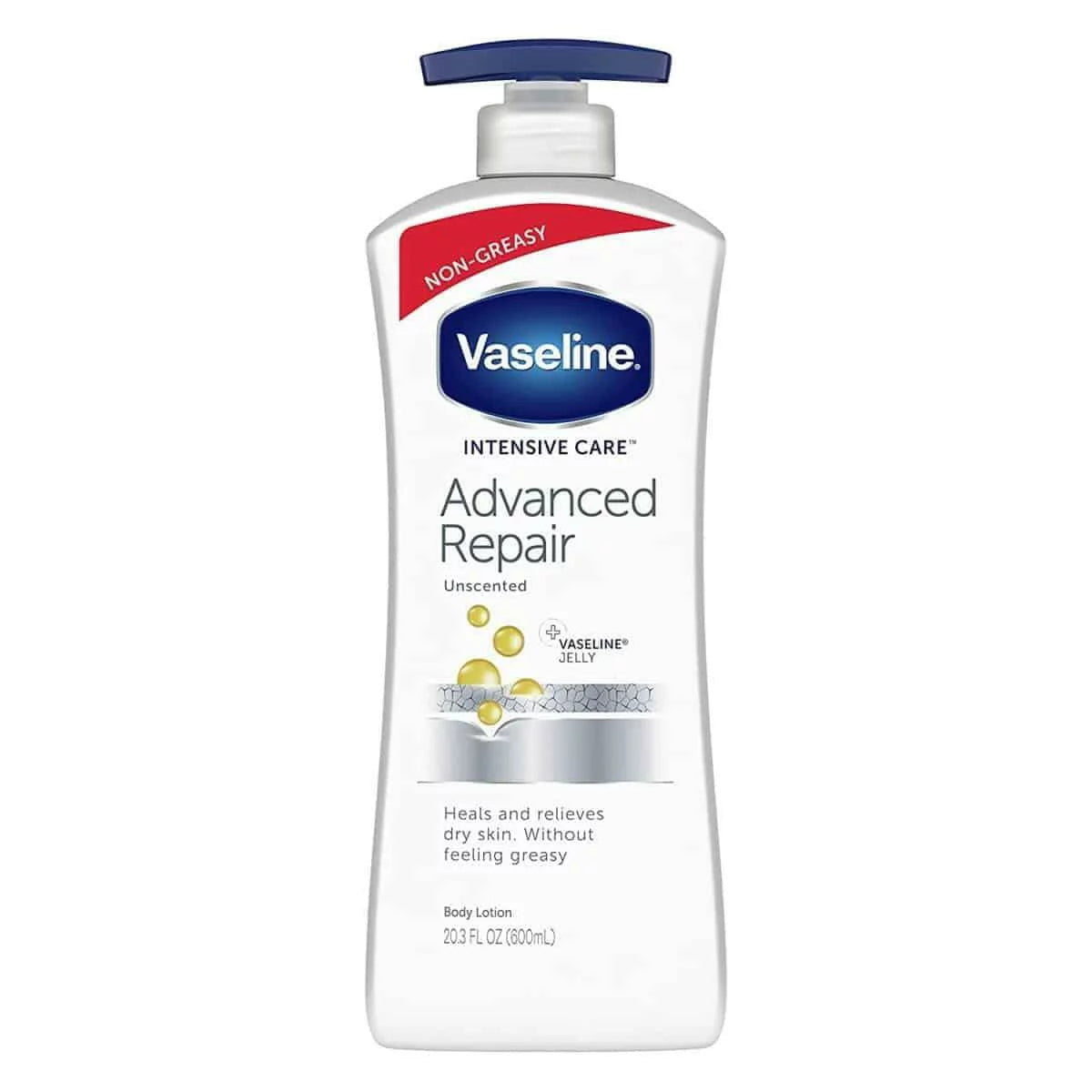 Loțiune de Corp, Vaseline, Intensive Care Advanced Repair, Reparare intensivă, Hidratare pentru piele foarte uscată, 600 ml