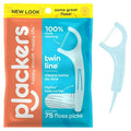 Set Ata Dentara, Plackers, Twin Line, Tip Scobitoare, Curatare Rapida, Foarte Rezistenta, Aroma de Menta, 75 buc