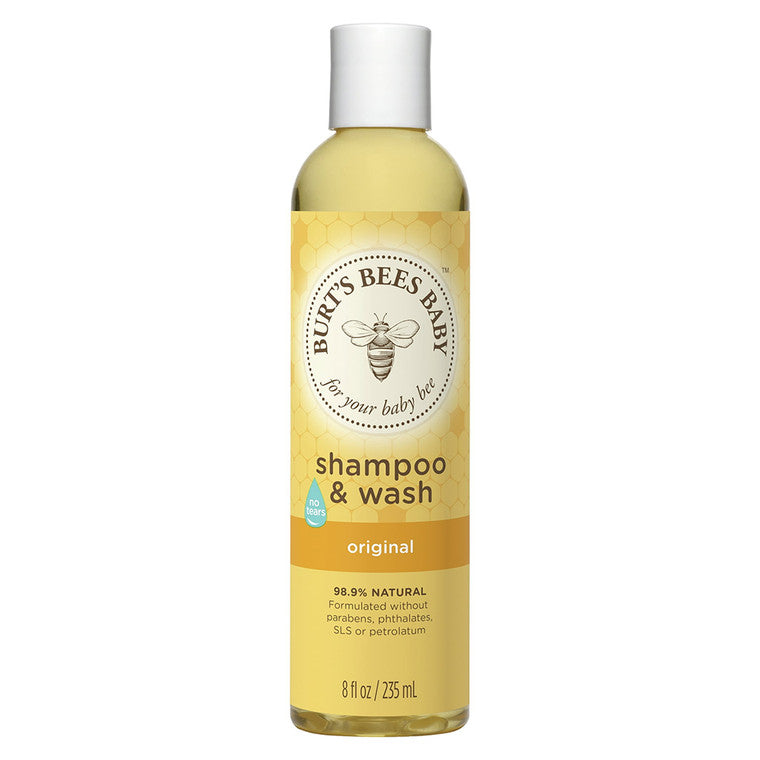 Șampon & gel de duș bebeluși, Burt's Bees, Original, Curăță & îngrijește părul și pielea, 235 ml