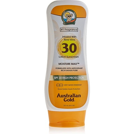 Loțiune Protecție Solară, Australian Gold, SPF 30, Protecție Solară, Protecție UVA/UVB, Hidratare, 237 ml