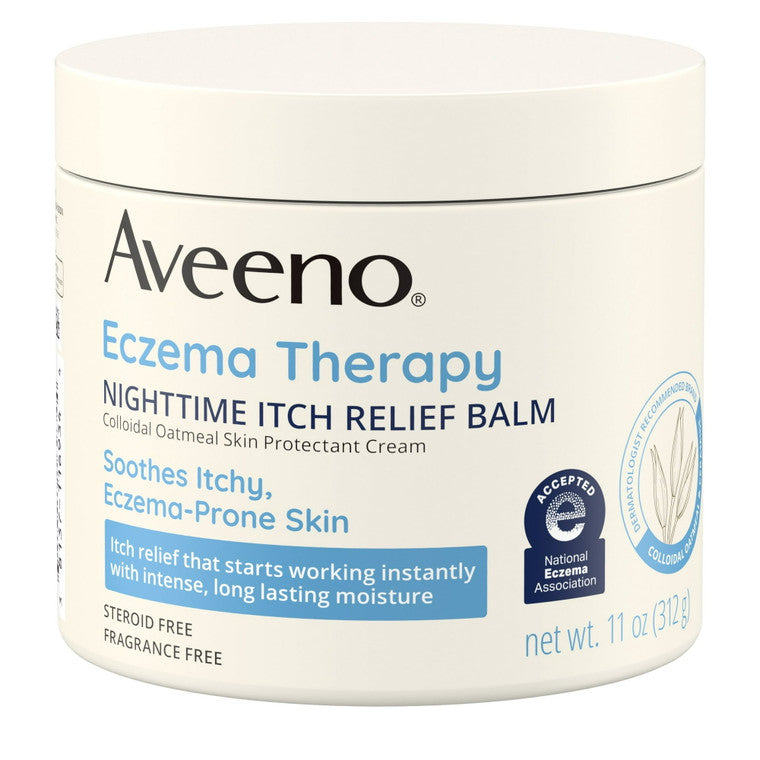 Cremă corp, Aveeno, Eczema Therapy, Calmare prurit nocturn, Hidratant, 310 ml