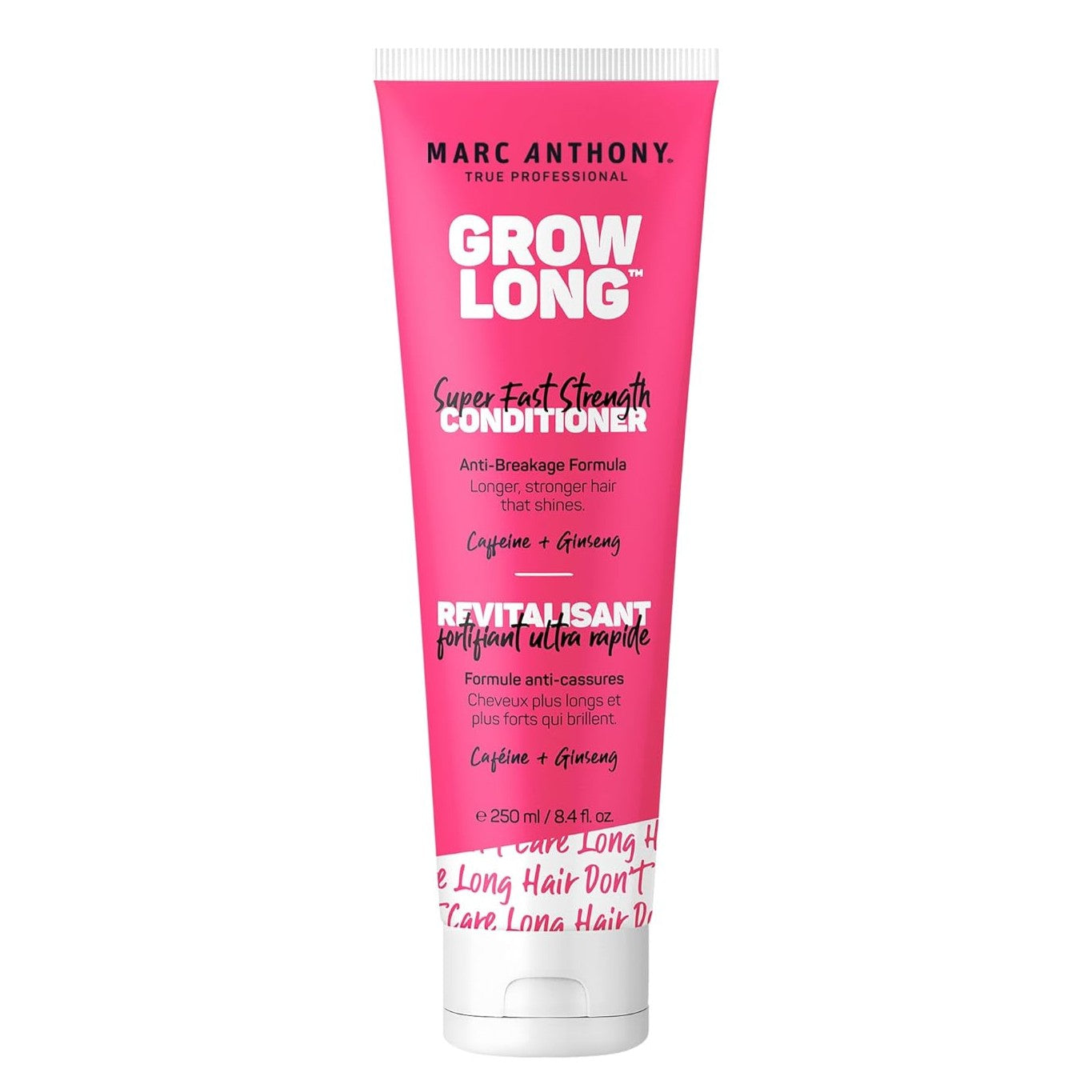 Balsam de Par, Marc Anthony, Grow Long, Super Fast Strength Conditioner, Fortifica Parul Fragil si Reduce Ruperea, cu Cafeina si Ginseng, 250ml