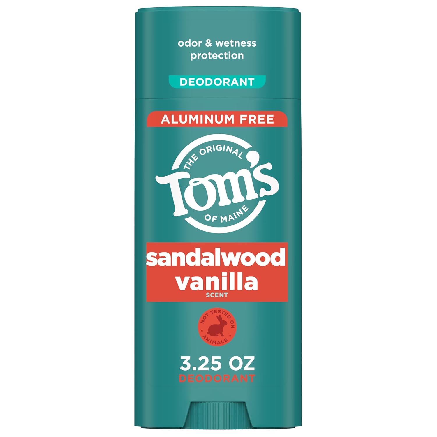Antiperspirant, Tom's of Maine, Sandalwood & Vanilla, Protectie Impotriva Mirosurilor Neplacute si Umezelii, fara Aluminiu, Unisex, 92gr