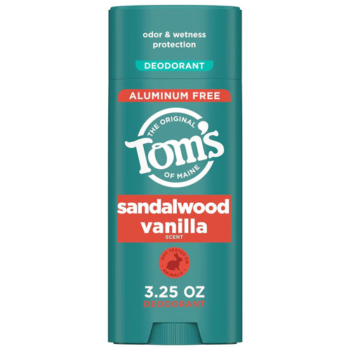 Antiperspirant, Tom's of Maine, Sandalwood & Vanilla, Protectie Impotriva Mirosurilor Neplacute si Umezelii, fara Aluminiu, Unisex, 92gr