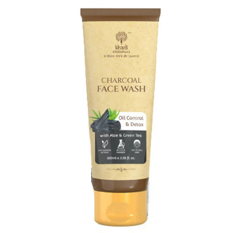 Gel de Curatare, Khadi Essentials, cu Carbune Activ, Curata in Profunzime si Elimina Impuritatile, 100ml