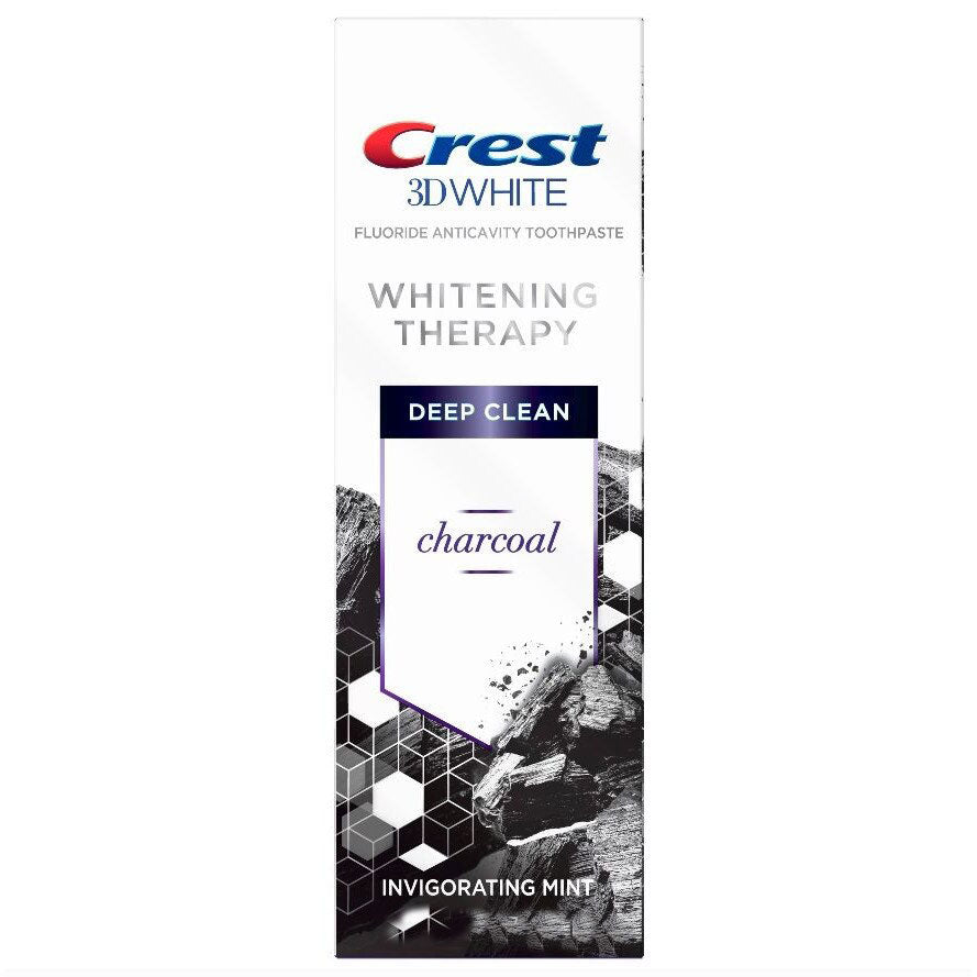Pasta de Dinti, Crest 3D White, Whitening Therapy, Charcoal Deep Clean, cu Carbune Activ din Cocos, 147gr
