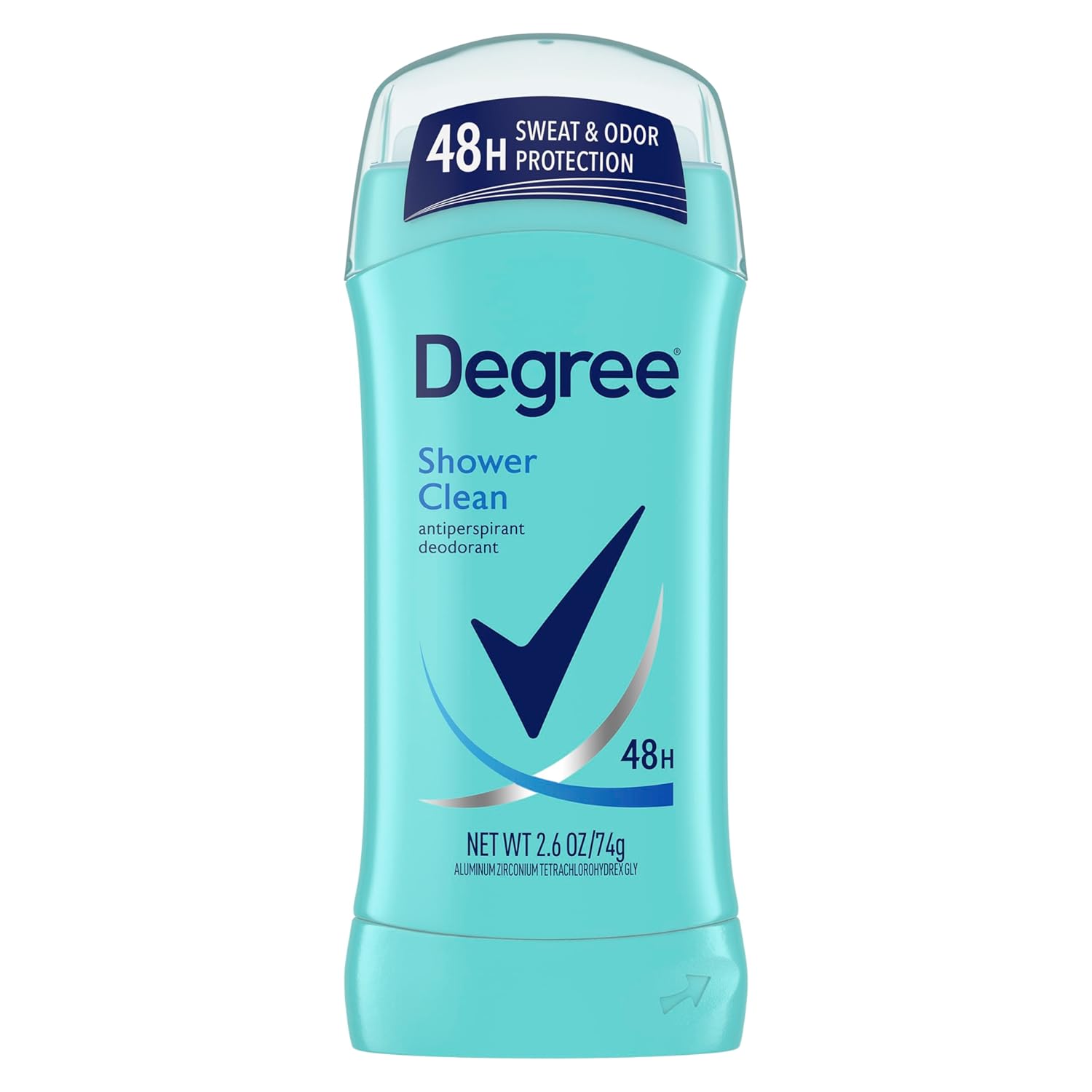 Deodorant solid invizibil, Degree Women, Shower Clean, Prospețime curată, Finish uscat, Protecție, 74 g