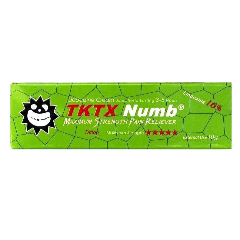 Crema Anestezica, TKTX, Maximum Strength, Green, Verde, pentru Tatuaje, Cosmetica, 16% Lidocaina, 10gr