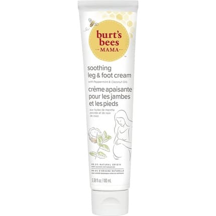 Cremă picioare & gambe, Burt's Bees Mama Bee, Leg & Foot Cream, Revigorare, Hidratare Intensă, Mentă, 95 ml