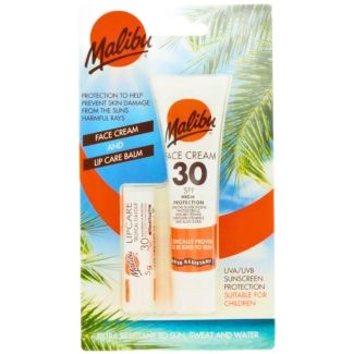 Set protecție solară, Malibu, SPF 30, Protecție UV, Hidratare, Practic, 2 buc