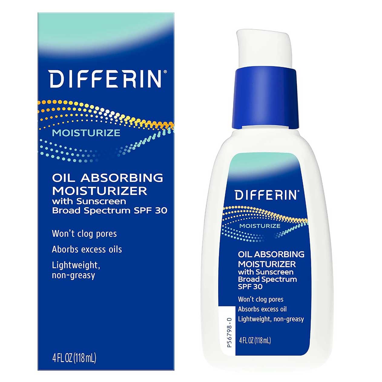 Crema de Fata, Differin, Oil Absorbing Moisturizer, Contribuie la Reducerea Sebumului, pentru Tenul cu Tendinta Acneica, cu SPF 30, 118ml