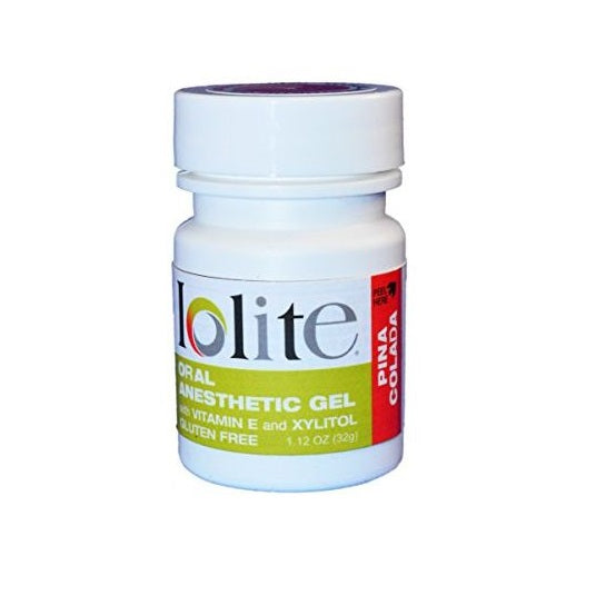 Gel Anestezic, Dharma Research, Iolite, Cu Xilitol si Vitamina E, Benzocaina 20%, 30gr, Aroma Pina Colada