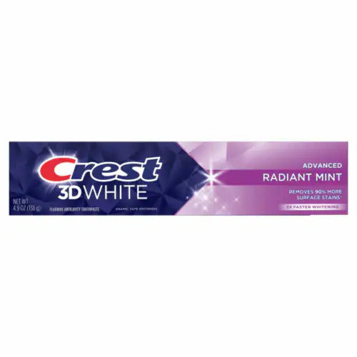 Pasta de Dinti, Crest 3D White, Radiant Mint, Efect Albirea Dintilor Intensiv, 138gr
