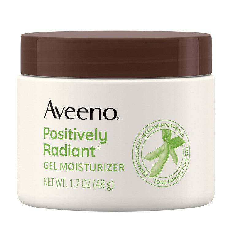 Gel hidratant față, Aveeno, Positively Radiant, Ton uniform, Piele hidratată, 48 g