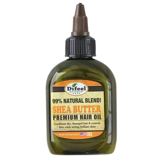 Ulei pentru păr, Difeel, Shea Butter Natural Premium, Hidratare, Netezire, Anti-Frizz, 75 ml