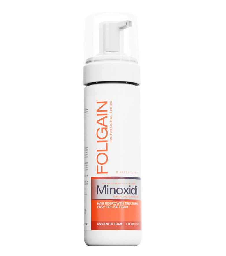 Spuma pentru Cresterea Parului, Foligain, Minoxidil 5%, Tratament pentru 3 Luni, 177ml