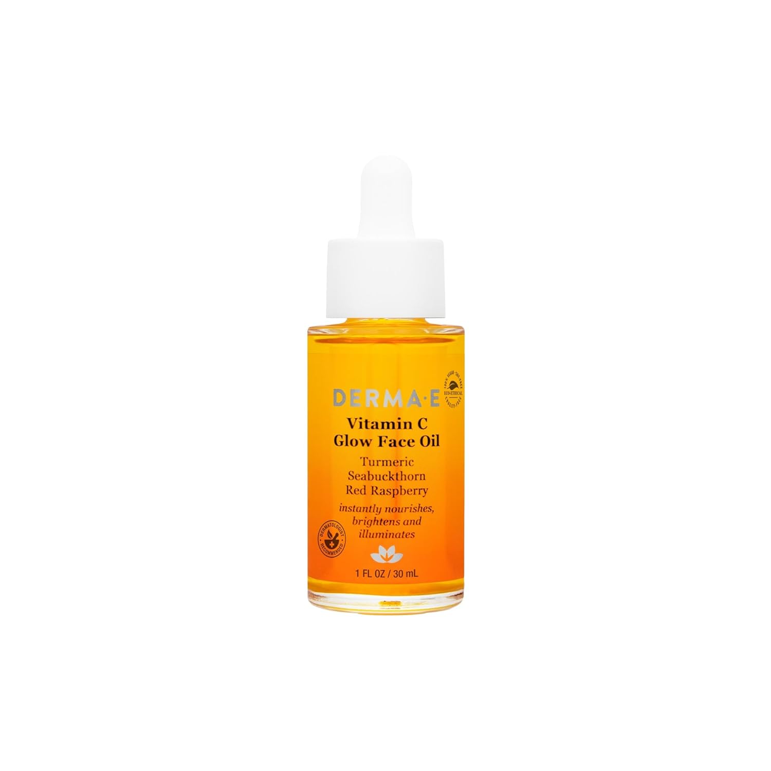 Ulei pentru față, Derma E, Vitamin C Glow, Hrănitor, Iluminator, Luminozitate, Ten radiant, 30 ml