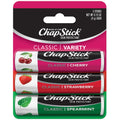 Balsam de buze, ChapStick, Cireșe-Mentă-Căpșuni, Set 3 arome, Hidratare zilnică, Protecție anti-uscare, 3 x 4.25 g