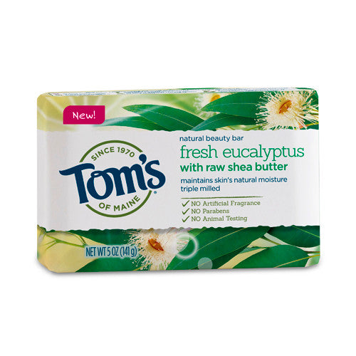 Săpun Bară, Toms Of Maine, Serie Proaspăt Eucalipt, Unt de Shea Brut, Hidratant, 140 g