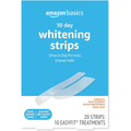 Cutie 10x Plicuri, Amazon Basics, 10 Day Whitening Strips, Benzi Albirea Dintilor, Tratament 10 Zile
