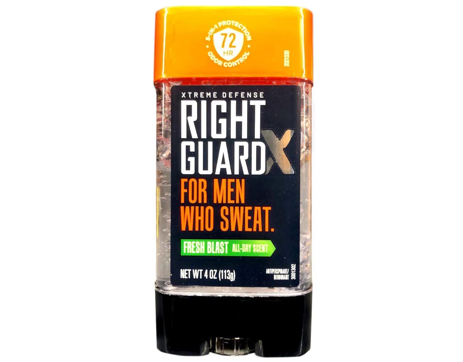 Gel deodorant, Right Guard, Xtreme Fresh Blast, Prospețime intensă, Control miros, Uscare rapidă, 113 g