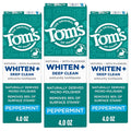Pastă de dinți, Tom's of Maine, Whiten Plus Deep Clean, Curățare vegetală, Sigură pentru smalț, 113 g