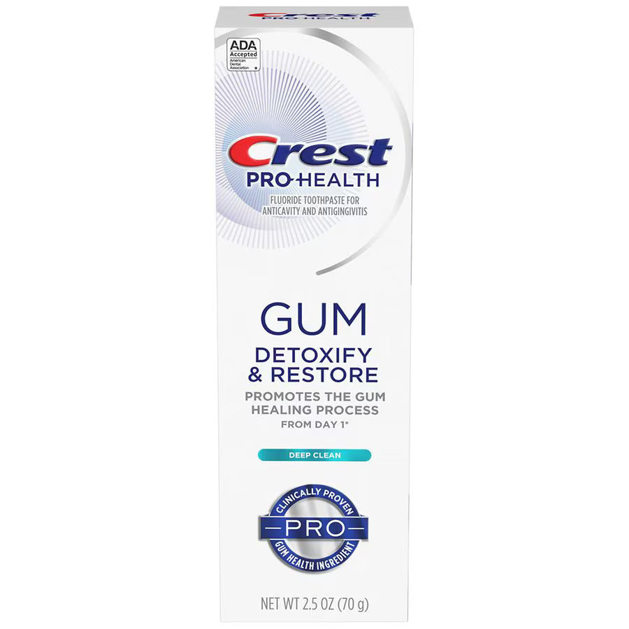 Pasta de Dinti, Crest, Pro Health, Gum Detoxify Restore, Deep Clean, impotriva Gingivitei si Parodontozei, 70gr