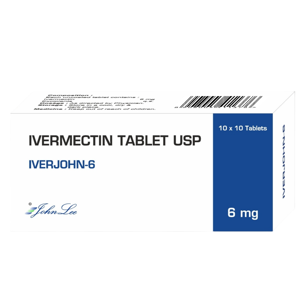 Supliment, John Lee, Iverjohn-6, cu Ivermectina 6 mg, Utilizat in Tratamentul Infectiilor Parazitare, 10x10 tablete
