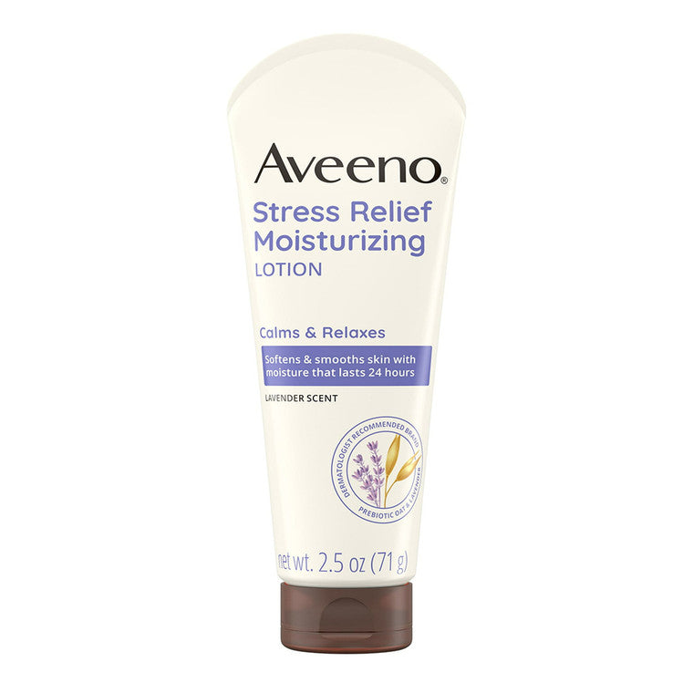 Loțiune hidratantă corp, Aveeno, Stress Relief, Parfum lavandă, Calmare, Hidratare, 71 g