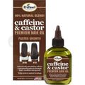 Ulei pentru Păr, Difeel, Caffeine & Castor, Creștere Rapidă, Fortifiant, Hrănire, 75 ml