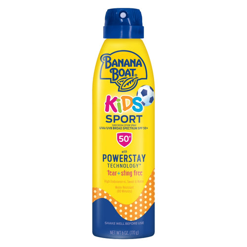 Spray protecție solară copii, Banana Boat Kids Sport, SPF 50+ PowerStay, Protecție rezistentă la apă, 170 g