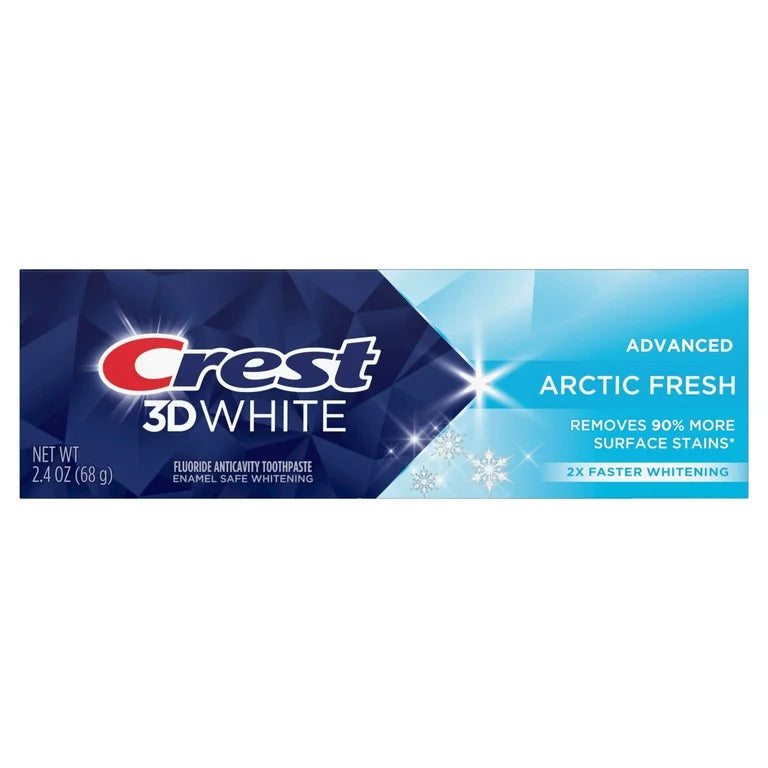 Pasta de Dinti, Crest 3D White, Arctic Fresh, Efect Albirea Dintilor si Respiratie Proaspata, 68gr