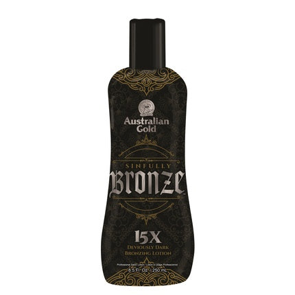 Loțiune Bronzantă, Australian Gold, Sinfully Bronze, Bronz Intens, Hidratare, Culoare Uniformă, 250 ml